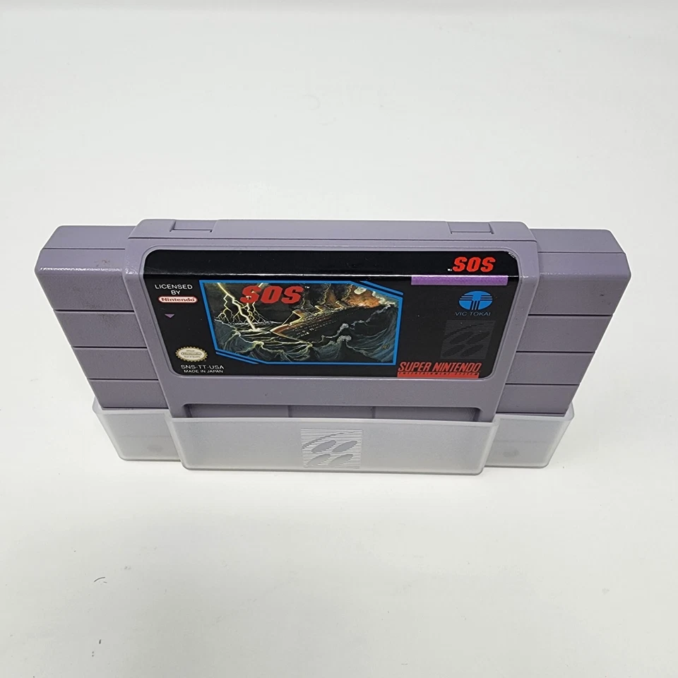 SOS (Super Nintendo SNES) Vic Tokai - Authentic & Tested - RARE - Image 4 of 4
