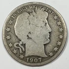 1907-D United States "Barber" Half Dollar - Good (G) KM#116 - 7368