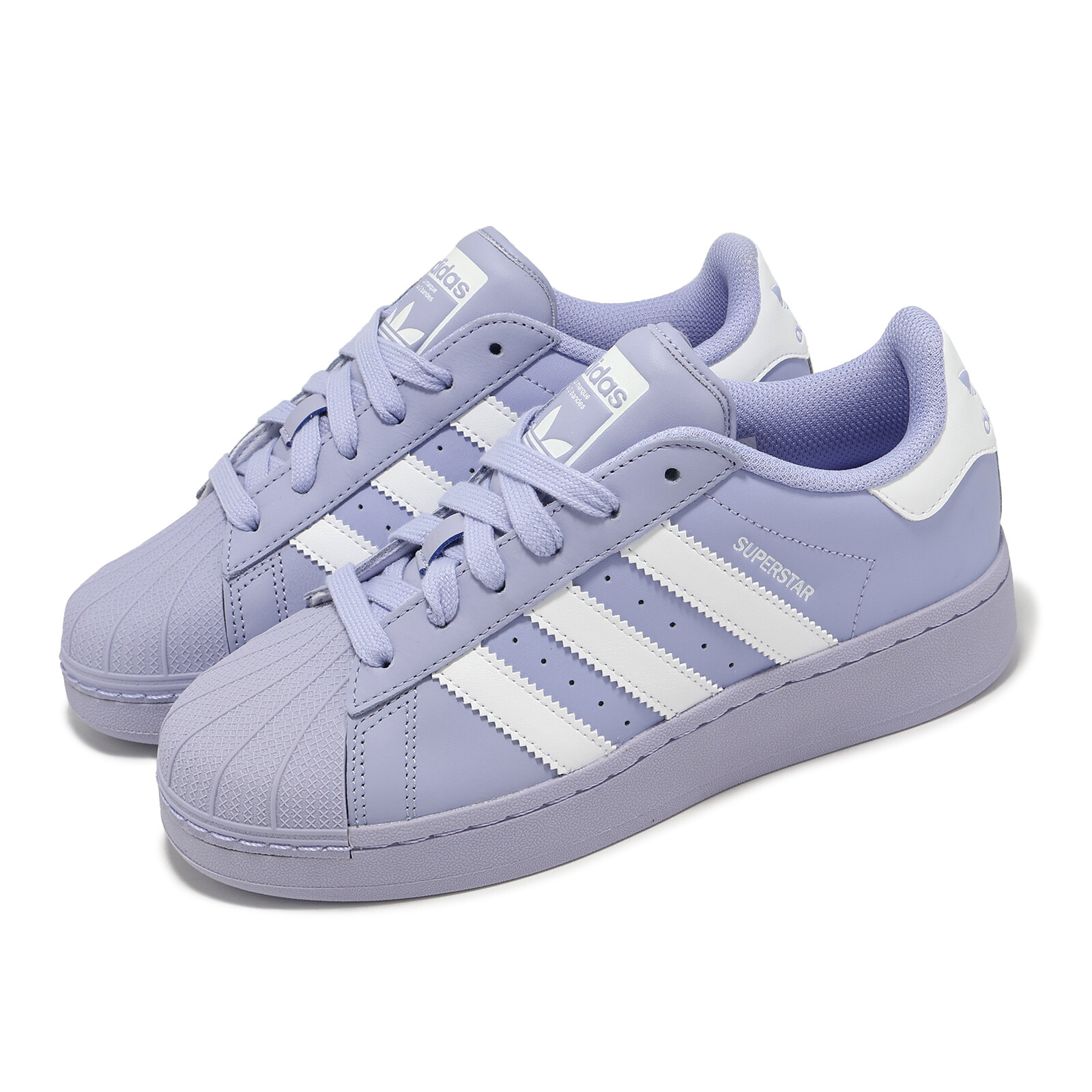 Женская повседневная обувь на платформе adidas Originals Superstar XLG W фиолетового цвета ID5735