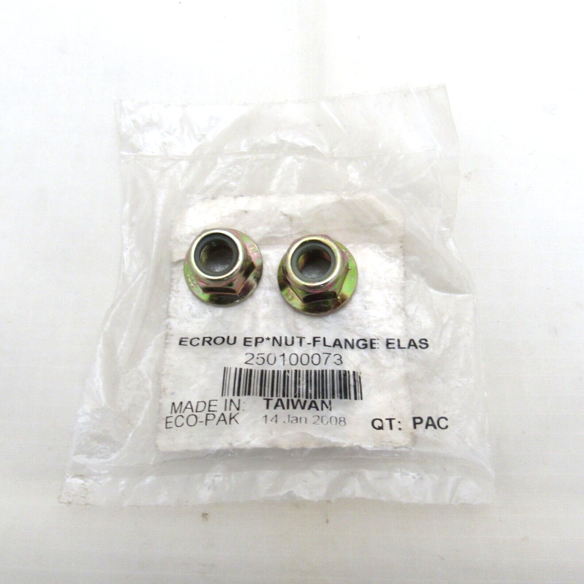 Ski Doo OEM Elastic Hex Locking Stop Flange Nuts 250100073 Set of