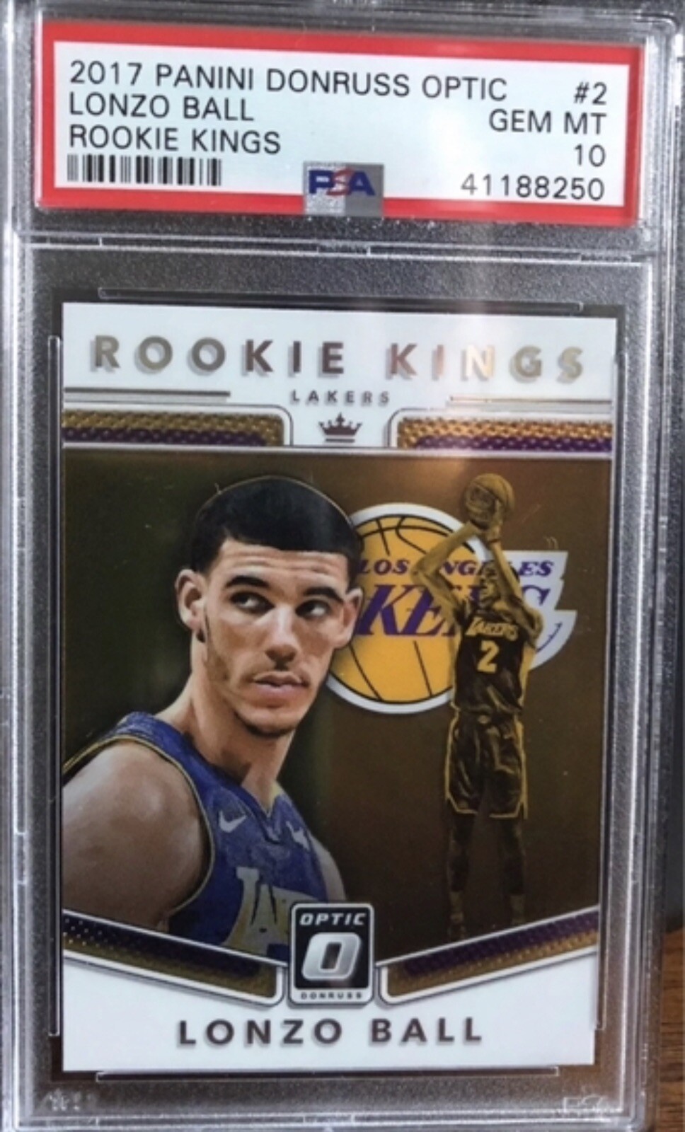 2017 PANINI DONRUSS OPTIC ROOKIE KINGS 2 LONZO BALL