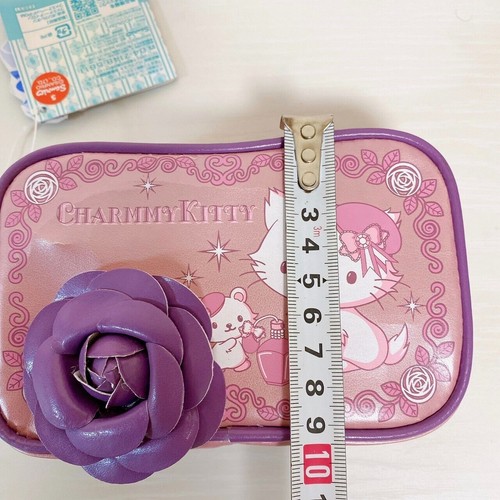 Sanrio Charmmy Charmy Kitty Bolsa Rosa Flor Púrpura Perfume Gato RARO Japón - Imagen 23 de 24