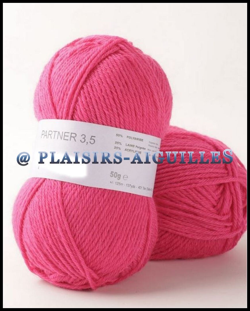 Laine Partner 3.5 Pink lot de 8 pour créer vos pulls et accessoires DIY cocooning
