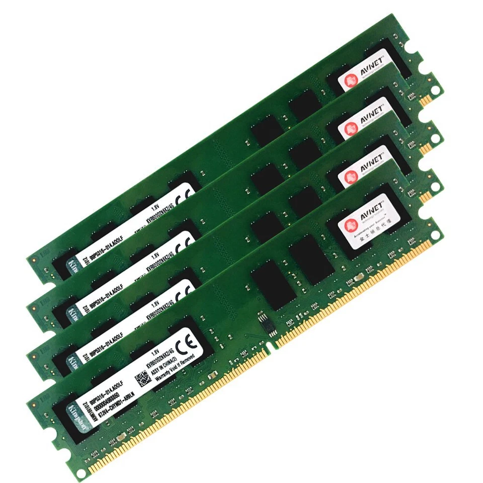 8GB Kit 4x 2GB KVR800D2N6K2/4G DDR2 800MHz DIMM Desktop intel RAM For Kingston - Image 3 of 4
