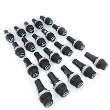 US Stock 20pcs Panel Mount Fuse Holder Socket For 6 x 30mm Glass Fuses 250V 10A