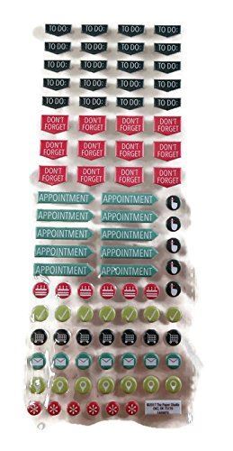Planner Puffy Agenda Stickers - 87 Pieces-image