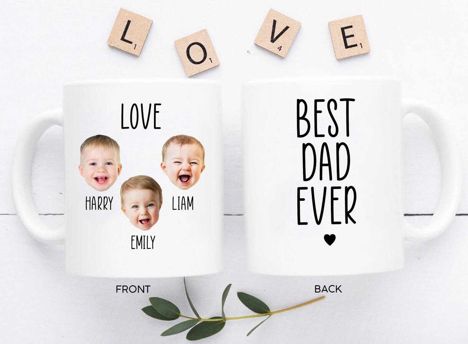 Custom Baby Face Mug Fathers Day Mug New Dad Mug Daddy Mug Gift For New Dad