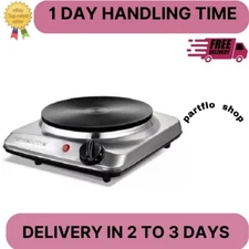 ELECTRIC COUNTERTOP SINGLE BURNER Cooktop Cast Iron Hot Plate Stove 1000W Cooker