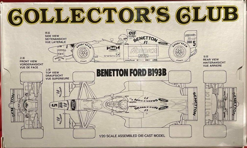 TAMIYA 1/20 Collector's Club Benetton Ford B193B | eBay