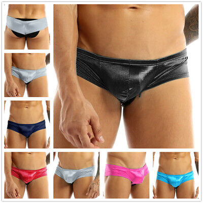 Men's Bulge Pouch Lingerie Low Rise Bikini Panties Thongs Boxer Briefs Underwear 