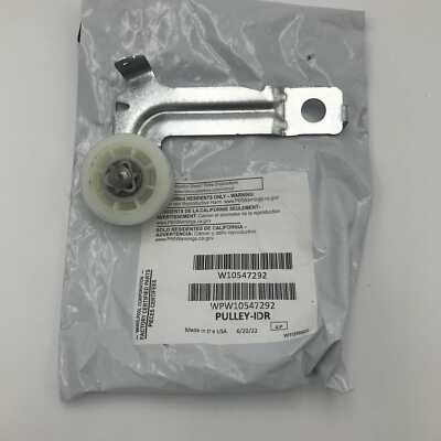 Genuine OEM Whirlpool Dryer Idler Pulley WP31001344 - Brand New
