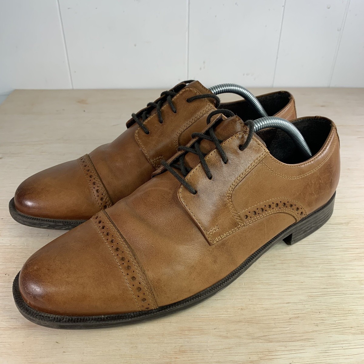 Cole Haan Shoes Mens Size 9.5 Brown Oxford Dress Air Apron Toe Leather Cole Haan Men main image 4