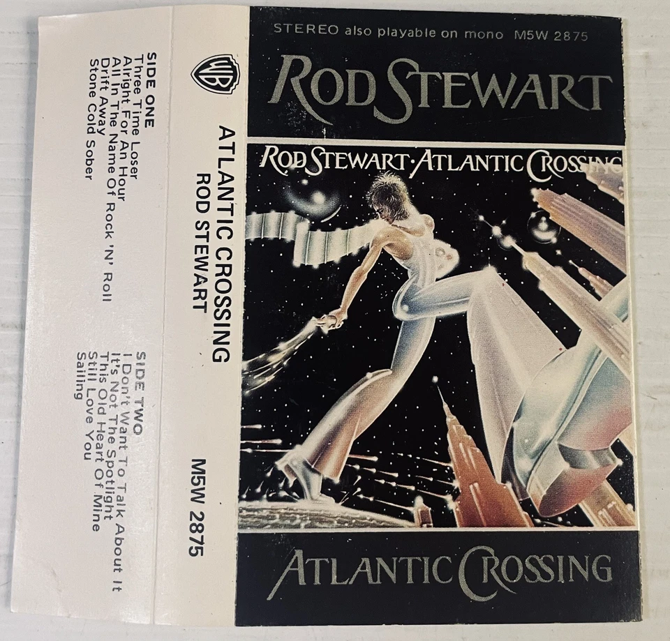 Rod Stewart Atlantic Crossing Music Cassette Tape M5W 2875 WB 1975 - Image 4 of 4