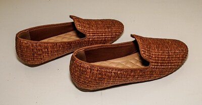 Birdies Starling Flat in Walnut Raffia Size 6 Women's - New unworn