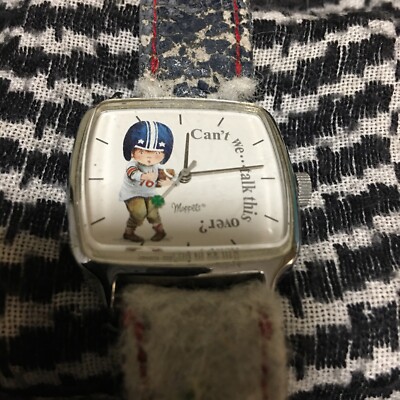 ?Vtg Football ? wind-up watch Football Animated Dial Manual Winding Vintage Kid main image 4