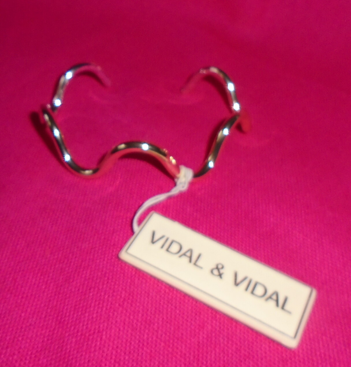 Pulsera de plateado rígida y con Vidal & Vidal