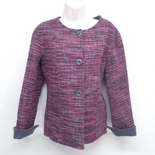 Pendleton Reversible Merino Wool Blend Button Cardigan Jacket Women's M medium