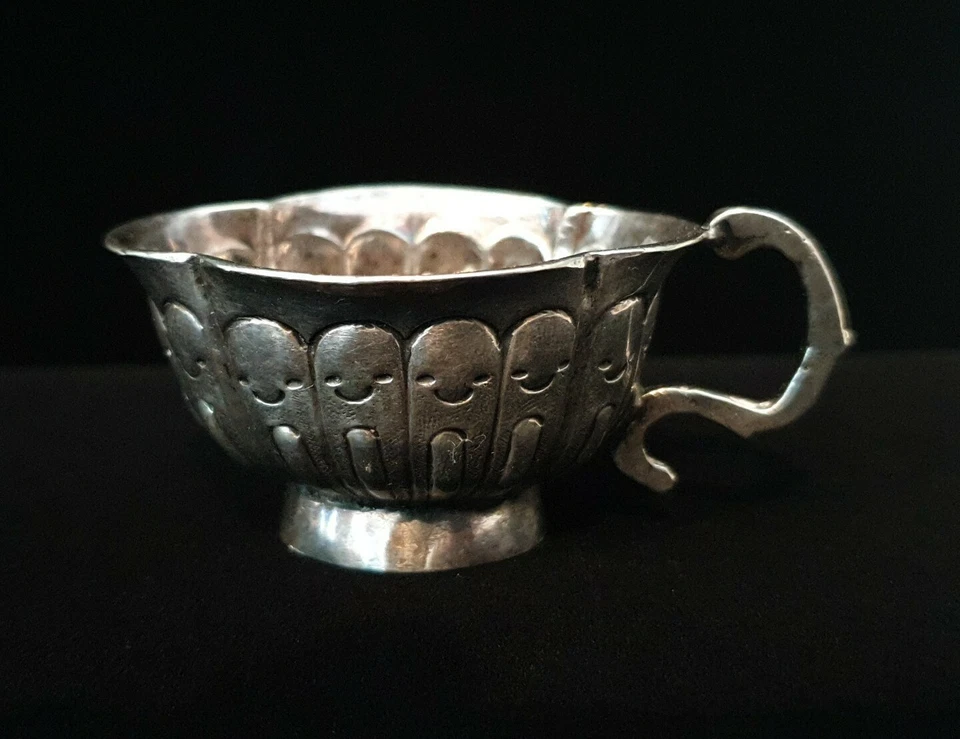 Редкая Старинная Императорская Русская Серебряная Чашка для Водки Чарка Ковш Москва Екатерина II - Изображение 2 из 4