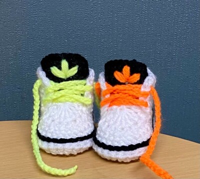 Crochet Newborn Baby First Shoes Booties Boots Slippers Trainers