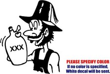 Vinyl Decal Sticker - Moonshine Guy Car Truck Bumper Window Laptop JDM Fun 6"