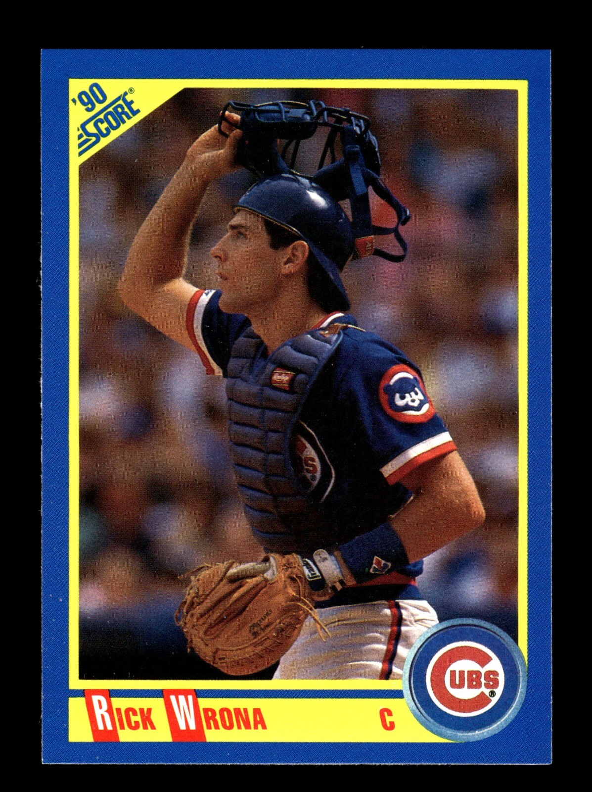 RICK WRONA ⚾ 1990 Score Baseball #557 Chicago Cubs 