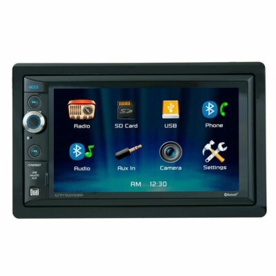 Dual XVM296BT Double DIN Touchscreen Bluetooth USB Media Receiver