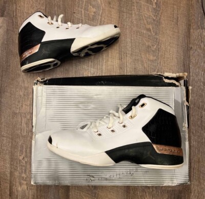Nike Air Jordan 17+ OG Copper 2002 White Size 10 Sneakers w/ Box