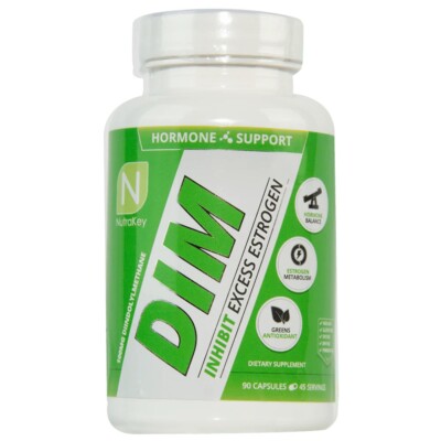FREE SHIPPING! NutraKey DIM 90 Capsules BLOCKS ESTROGEN For Bodybuilding Fitness
