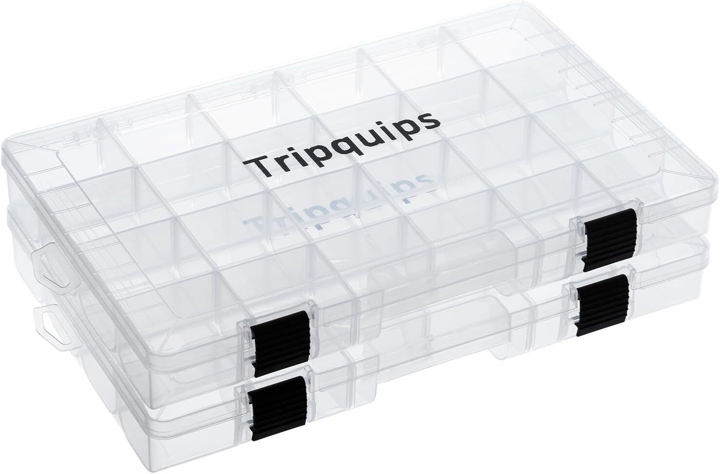 3600 Fishing Tackle Tray, Plastic Storage Organizer with Removable Dividers