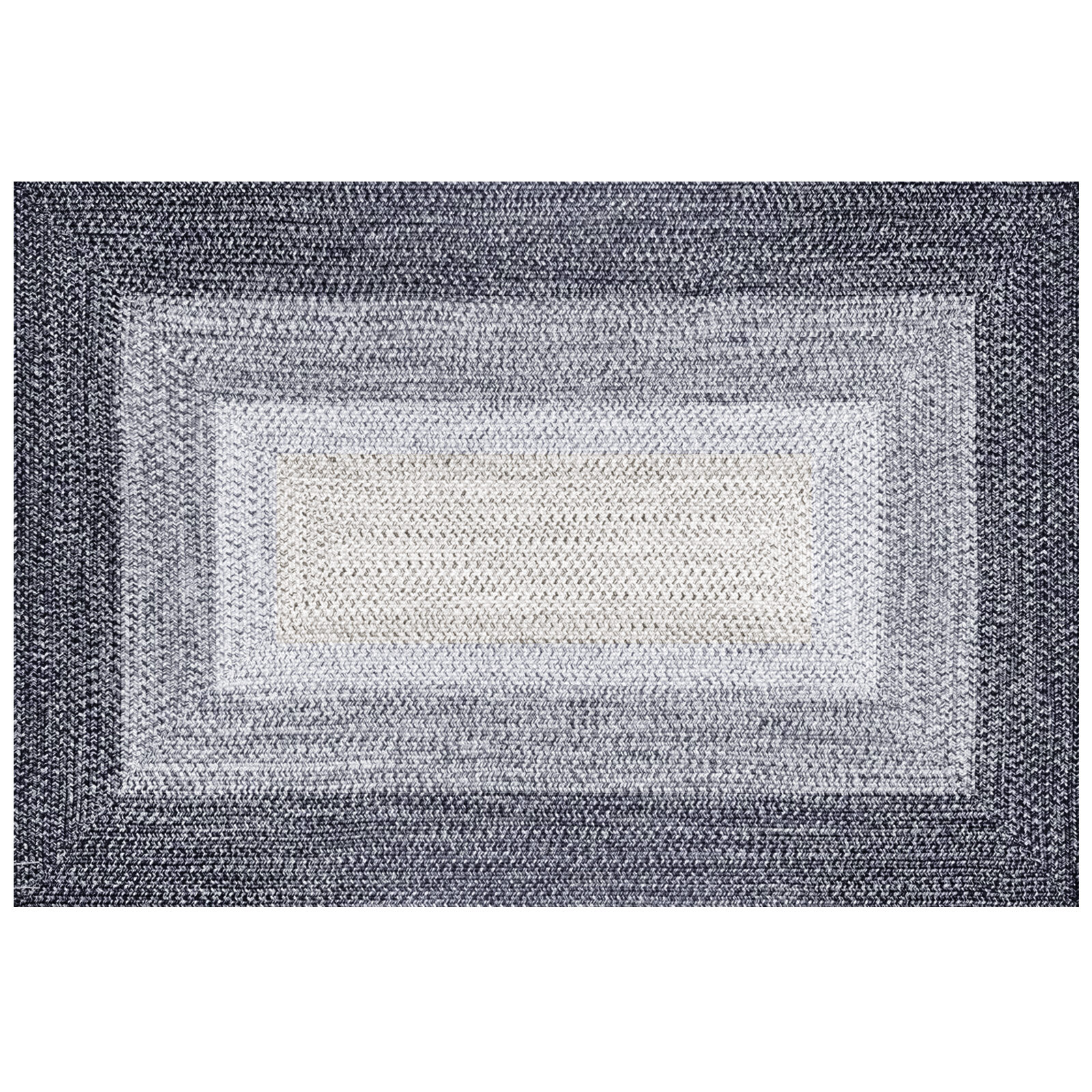 Oriental Traditional Washable Area Rug Jute Cotton Braided Floor Mat