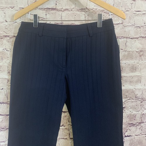 Briggs Capri Pants Womens Size 6 Petite Navy Straight Leg Textured - Picture 2 of 8