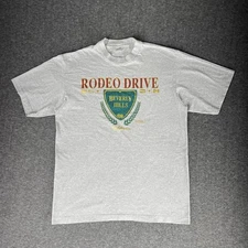 Vintage 1992 Beverly Hills Rodeo Drive T Shirt Tee Jays Size XL Single Stitch