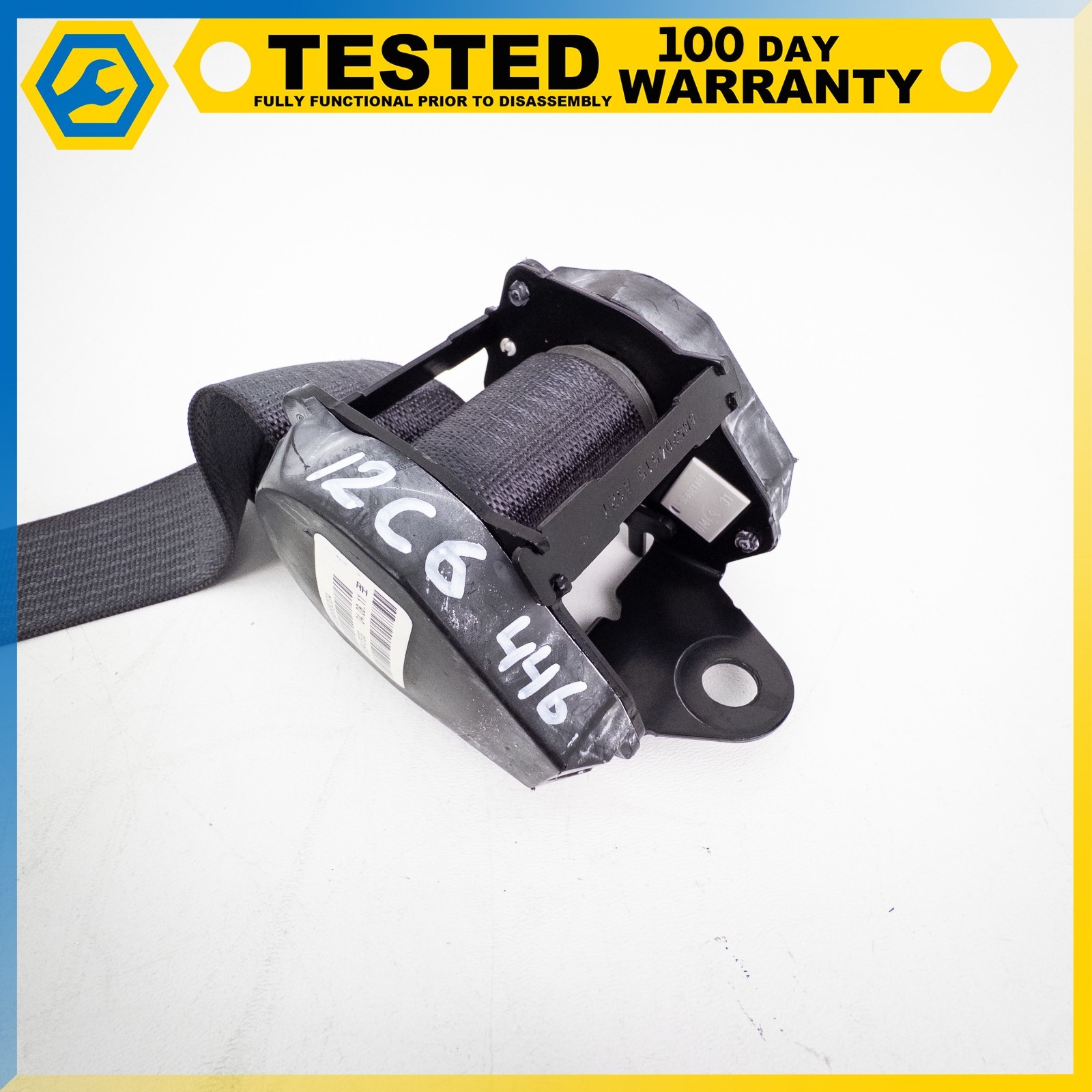 05-13 CHEVROLET CORVETTE C6 FRONT RIGHT PASSENGER SIDE SEAT BELT RETRACTOR OEM