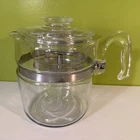 Vintage Pyrex 9Cup Glass Percolator Coffee Pot Flame Ware 7759B Clean & Complete