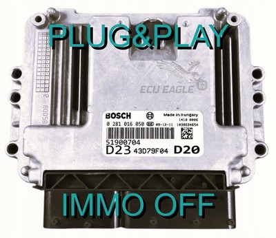 Steuergerät ECU Fiat Ducato 2.3 JTD 51900704 0281016050 IMMO OFF Garantie fast