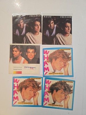 (6)Wham/ George Michael - Careless Whisper /Freedom SLEEVE ONLY (45RPM 7 Single