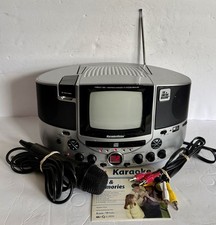 Singing Machine SMVG-620 Karaoke CD G TV System  Mic Works Well See Video 