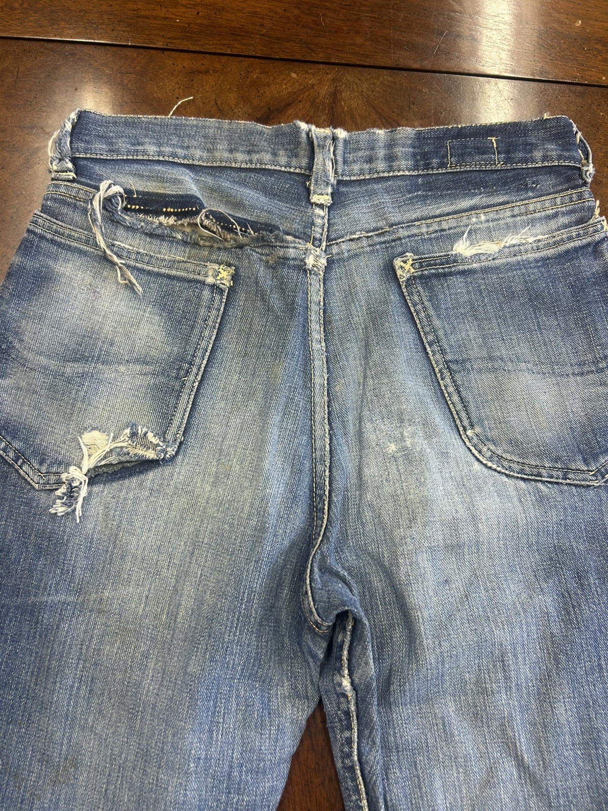 Vintage Lee 1940s-1950s Sanforized Union Made Jea… - image 6