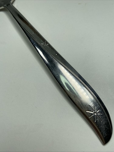 Oneida TWIN STAR Serving Meat Fork Atomic MCM Used Flatware Community Stainless - Picture 2 of 6