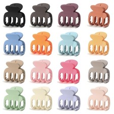 16 Pcs Small Hair Clips for Women, 1.8 Inch Matte Octopus Mini Hair Claw MIX