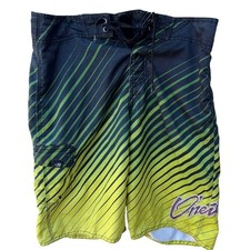O'Neill Board Shorts Mens 34 Black White Surf Swim Lightweight Beach