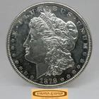 1878-S Morgan Silver Dollar, AU - #C62165NQ