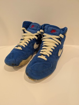 RARE 1989 Nike Escape Wrestling Shoes (Royal/White) size 10 (900709BY-1)
