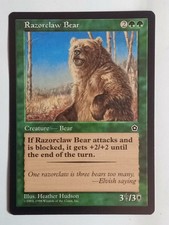 Razorclaw Bear Portal Second Age NM x1 MTG Magic the Gathering Card