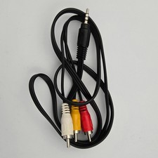 3.5mm 4 Pole Stereo Aux Plug to 3 RCA Male Adapter AV Audio Video Cable