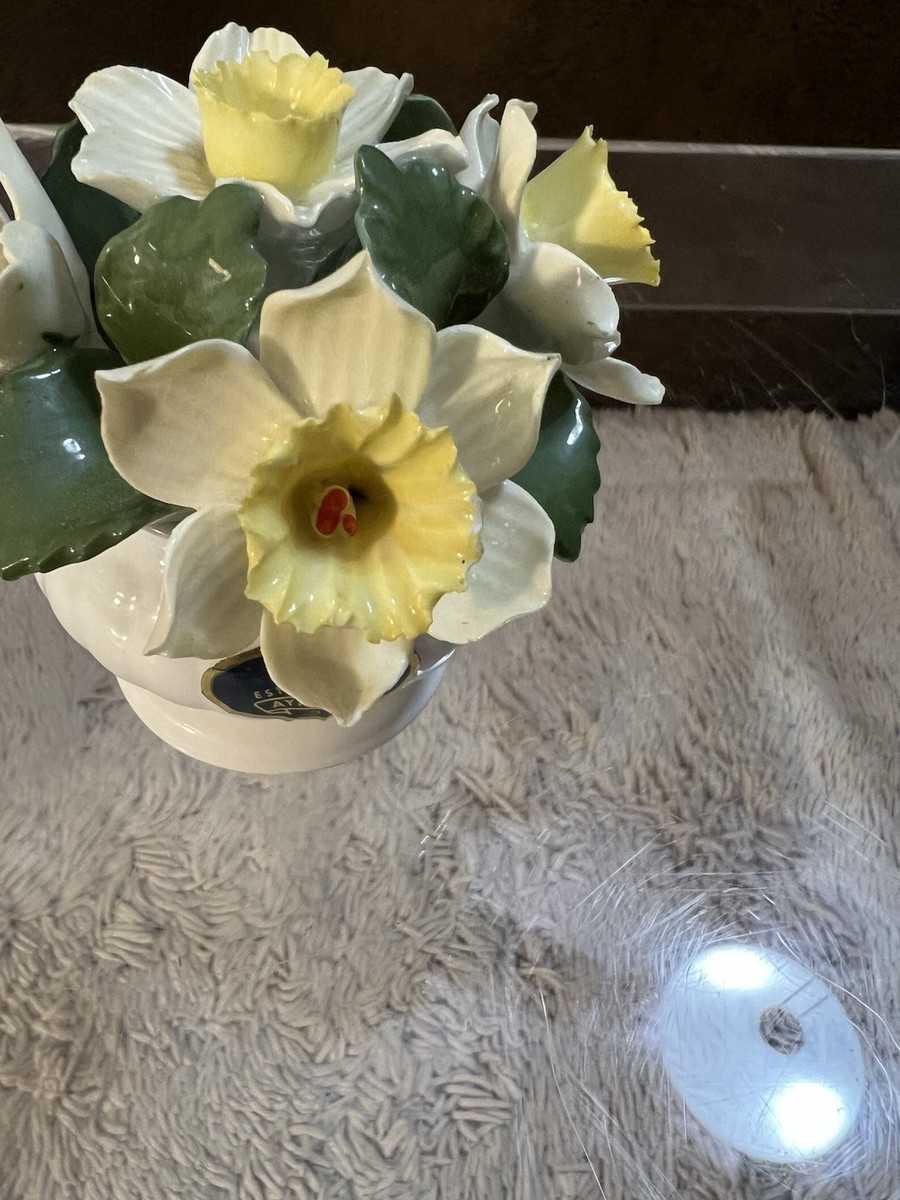 Aynsley Fine Bone China Floral Bouquet Daffodils Yellow | eBay