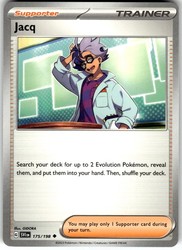 Jacq 175/198 Scarlet & Violet Base Set Uncommon Trainer Supporter
