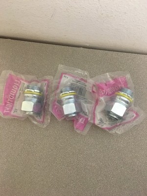 3PACK-Raco 3402-8 1/2'' D Malleable Iron/Steel Electr Conduit Connector - Type B