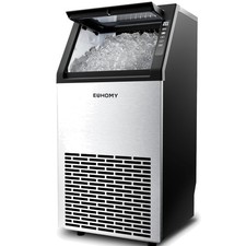 Commercial Ice Maker Machine,120lbs/24H Stainless Steel Under Counter Ice Mac...