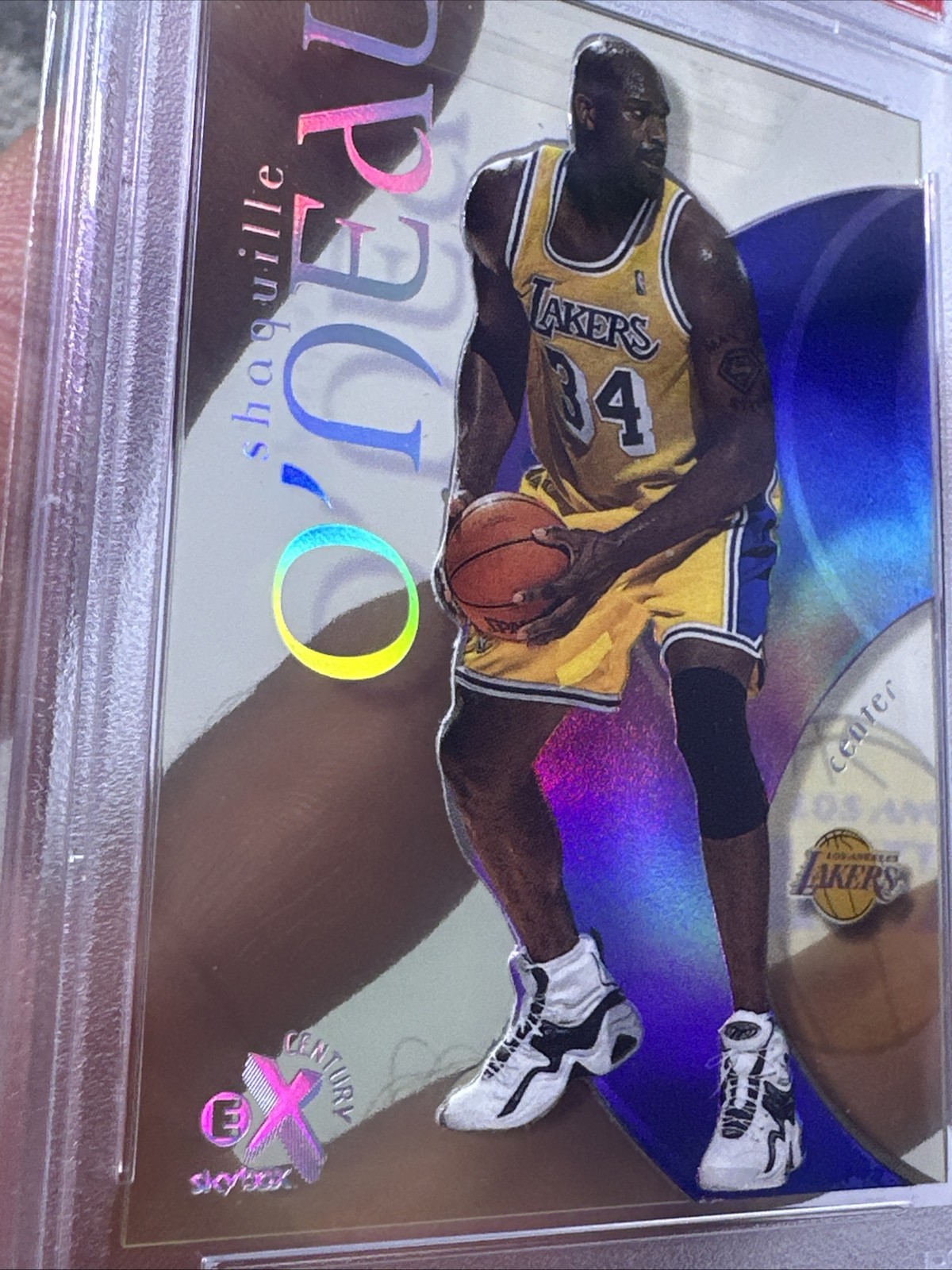 1998-99 Skybox E-X Century - Shaquille O'Neal #14….PSA 8 view 3